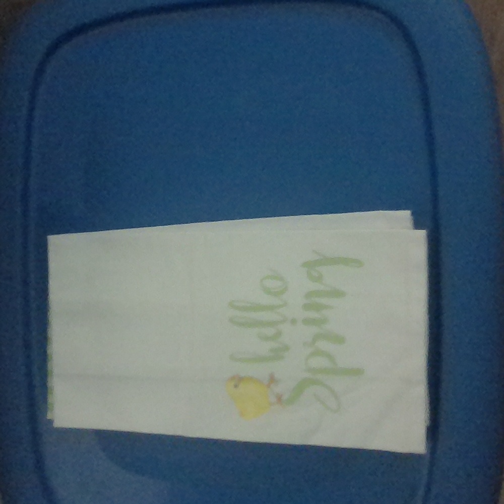 Set Of 2 Hello Spring Kitchen Towels Cotton Tea Towels NWOT